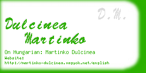 dulcinea martinko business card